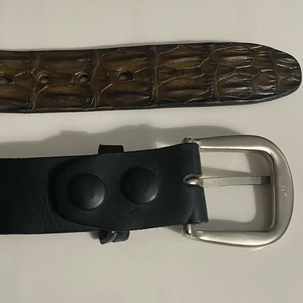 Boss Croc by Savannah Genuine Saltwater Crocodile Belt, Sz 34-87​, Vintage, NWOT